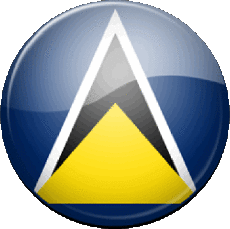 Fahnen Amerika St. Lucia Runde 