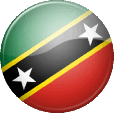 Bandiere America Saint Kitts e Nevis Tondo 