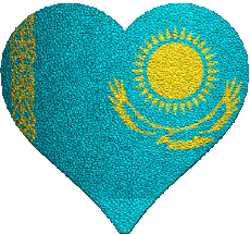 Flags Asia Kazakhstan Heart 