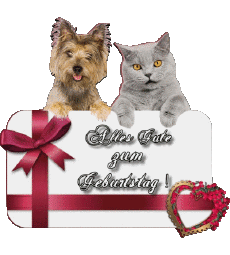 Mensajes Alemán Alles Gute zum Geburtstag Tiere 005 