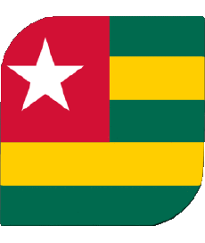 Flags Africa Togo Square 