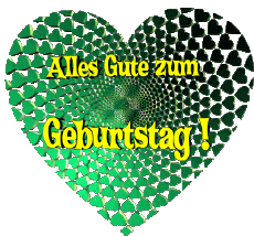 Messages German Alles Gute zum Geburtstag Herz 009 