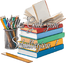 Messages German Alles Gute zum Schulbeginn Transparent Background 006 