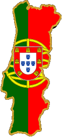 Flags Europe Portugal Map 
