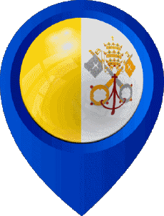 Banderas Europa Vaticano Marcador de ubicación 
