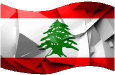 Fahnen Asien Libanon Rechteck 