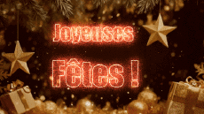 Mensajes Francés Joyeuses Fêtes (Noël) Video 