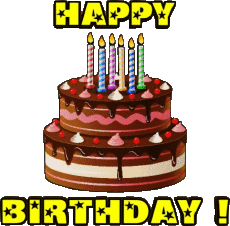Mensajes Inglés Happy Birthday Cakes 001 
