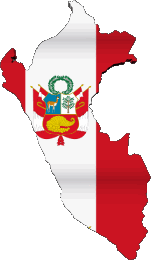 Flags America Peru Map 