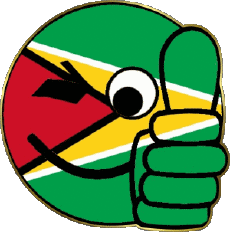 Flags America Guyana Smiley - OK 