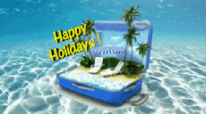 Messagi Inglese Happy Holidays Sfondo animato 002 