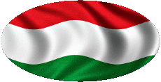 Drapeaux Europe Hongrie Ovale 