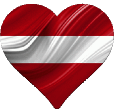 Banderas Europa Letonia Corazón 