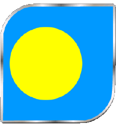 Drapeaux Océanie Palaos Carré 