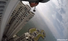 Humor - Fun Deportes Paracaidismo Wingsuit Ciudad 