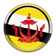 Fahnen Asien Brunei Rund - Ringe 
