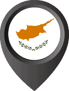 Drapeaux Europe Chypre Epingle de Localisation 
