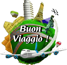 Messages Italian Buon Viaggio Transparent Background 04 