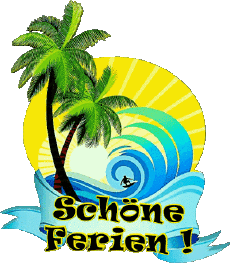 Messages German Schöne Ferien Transparent Background 25 
