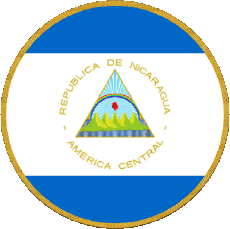 Bandiere America Nicaragua Tondo 