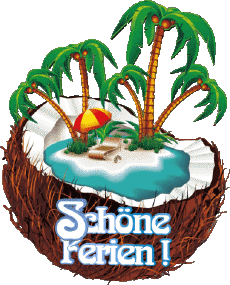 Messagi Tedesco Schöne Ferien Sfondo trasparente 23 