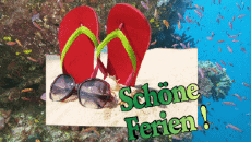 Messages German Schöne Ferien Animated Background 005 