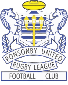 Deportes Rugby - Clubes Mundo - Logotipo Nueva Zelanda P PONSONBY PONIES 