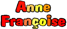 First Names FEMININE - France A Composed Anne Françoise 