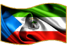 Bandiere Africa Guinea Equatoriale Rettangolo 