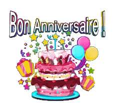 Nachrichten Französisch Bon Anniversaire Gateaux 003 
