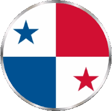 Drapeaux Amériques Panama Rond 