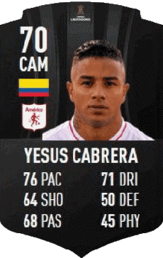 Multimedia Vídeo Juegos F I F A - Jugadores  cartas Colombia Yesus Cabrera 