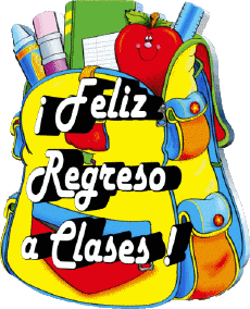 Nachrichten Spanisch Feliz Regreso a Clases Transparenter Hintergrund 005 