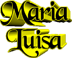 Prénoms FEMININ - Italie M Composé Maria Luisa 