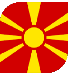 Bandiere Europa Macedonia Quadrato 