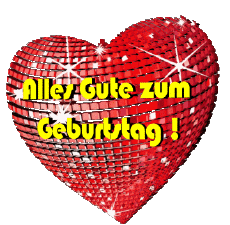 Messages German Alles Gute zum Geburtstag Herz 002 