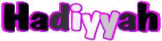 Nombre FEMENINO - Magreb Musulmán H Hadiyyah 
