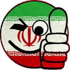 Drapeaux Asie Iran Smiley - OK 