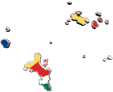 Fahnen Afrika Seychelles Karte 