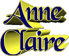 Prénoms FEMININ - France A Composé Anne Claire 