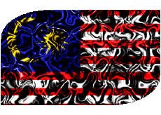 Flags Asia Malaysia Rectangle 