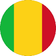 Flags Africa Mali Round 