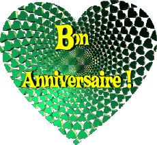 Mensajes Francés Bon Anniversaire Coeur 010 