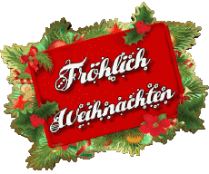 Mensajes Alemán Fröhliche  Weihnachten Serie 03 