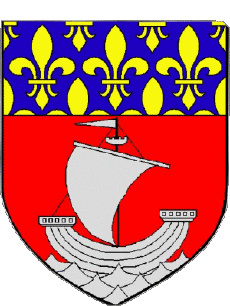 Blason-Drapeaux France Départements - Villes 75 Paris Blason