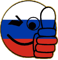 Drapeaux Europe Russie Smiley - OK 