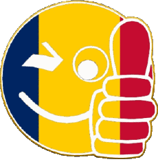 Drapeaux Afrique Tchad Smiley - OK 