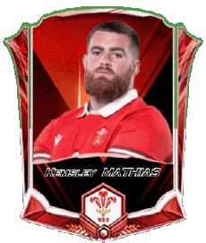 Deportes Rugby - Jugadores Gales Equipo 2025 Kemsley MATHIAS 
