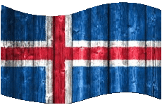 Fahnen Europa Island Rechteck 