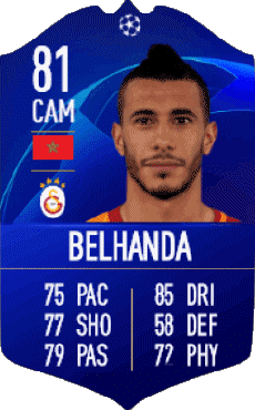 Multimedia Videospiele F I F A - Karten Spieler Marokko Younès Belhanda 